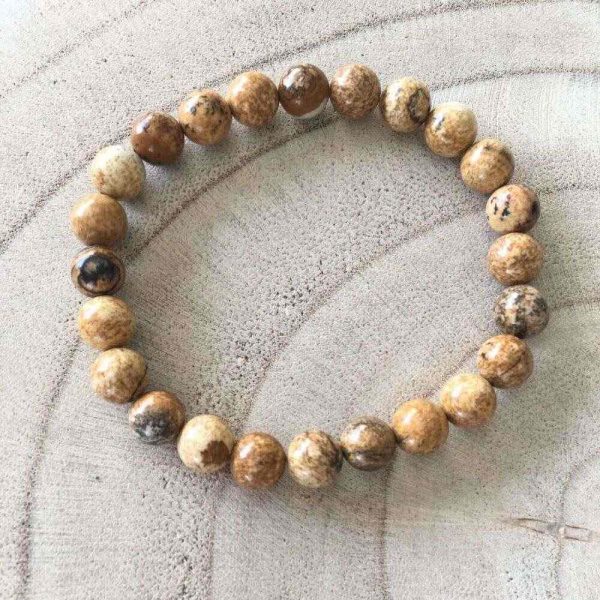 Bracelet Homme Jaspe Paysage – Image 2